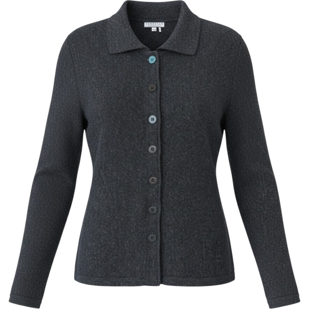 Peruvian Connection Womens Alpaca Cardigan XS Charcoal Grey Button Front Collar